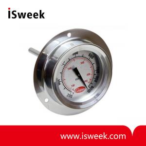 Pizza Oven Flange Mount Thermometer - Dual Scale