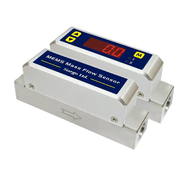 Gas Mass Flowmeter Sensor MEMS Flow Sensing Chip LED Display Screen